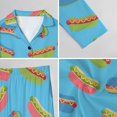 thumbnail image 6 of Top-kevin Womens Pajamas Set Hearts Leopard Lips Pattern Soft Long Sleeve Sleepwear Button Down Sets, 6 of 6