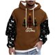 thumbnail image 2 of Sudadera con capucha para hombre, estilo casual, con cuello redondo, estampado, manga larga, blusa de poliéster, 2 of 5