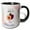 Black/White, variant on 3drose, Image of Plum How Big Is Your Baby Week 12, 11oz Magic Transforming Mug