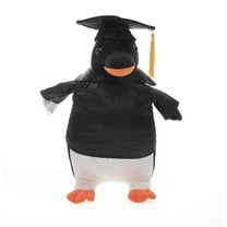 Made by Aliens Personalized Penguin Stuffed Animal Plush Toy – Perfect Gift for Graduation Name or Your School Logo on Gown, Best for Any Grad School Kids 12 Inches