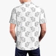 thumbnail image 4 of Balery Turtle Printed Men’s Short Sleeve Polo Shirt, Midweight Men's Shirt,Golf Polo shirts -Medium, 4 of 9