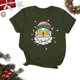 thumbnail image 1 of Puntoco Blusas estampadas de moda para mujer, blusas de manga corta, camisetas de cuello redondo, 1 of 3