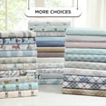 thumbnail image 3 of King Size Bed Sheets Set, 4-Piece Cozy Cotton Flannel Sheets Set King with Deep Pocket Fitted Sheet, Reindeer, 3 of 8