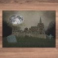 thumbnail image 3 of Ambesonne Gothic Jigsaw Puzzle, Old Village and Grave, Heirloom-Quality Fun Activity for Family Durable Cardboard, 1000 pcs, Beige Green, 3 of 5