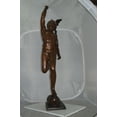 thumbnail image 4 of 19th Century Mercury Bronze Statue -  Size: 23"L x 13"W x 64"H., 4 of 11