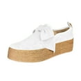 thumbnail image 2 of Kayannuo Womens Shoes Summer Womens Fashion Women's Bow Thick Bottom Round Wear Sleeve Flat With Casual Single Shoes, 2 of 3