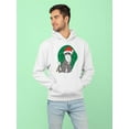 thumbnail image 2 of Kitten With Christmas Hat Hoodie Men -Smartprints Designs, Male 4X-Large, 2 of 4