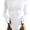 White, variant on Women'S Crew Neck Long Sleeve Bodysuit Second-Skin Feel Tops Light Green S