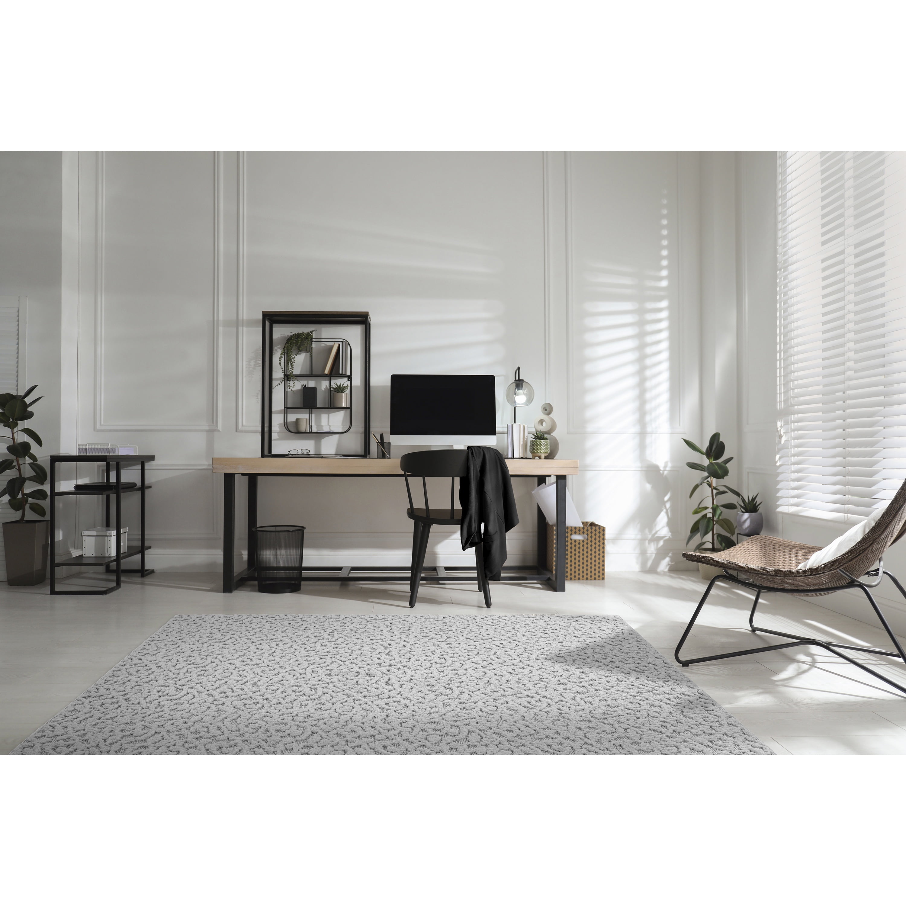Garland Rug Ivy Silver Indoor Area Rug, 8' x 10'