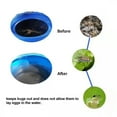 thumbnail image 4 of Mesh Cover for Rain Barrels - 4pcs 95cm Rain Barrel Netting with Drawstring, Water Collection Buckets Tank Protector, 4 of 5