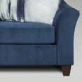 thumbnail image 3 of Modern Navy Blue Fabric Sofa 220cm with Pillowback and Solid Construction, 3 of 6