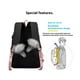 thumbnail image 5 of Bolso de hombro de cadena, bolso de ocio recargable usb, mochila de viaje, 5 of 5
