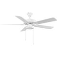 thumbnail image 4 of AirPro 7" 1-Light Satin White Integrated LED Transitional Edgelit Ceiling Fan Light Kit and Opal Shade, 4 of 9