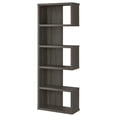 thumbnail image 4 of Joey 71-inch 5-shelf Bookshelf Weathered Grey, 4 of 10