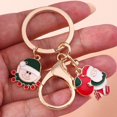 thumbnail image 4 of Llavero con colgantes de Feliz Navidad para hombre y mujer, llaveros de esmalte, Papá Noel, muñeco de nieve, árbol, regalos de recuerdo, bolso, novedad, 4 of 4
