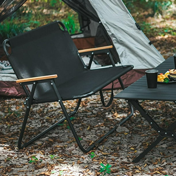 Folding Camping Chair Outside Fishing Double Chair Picnic Travel
