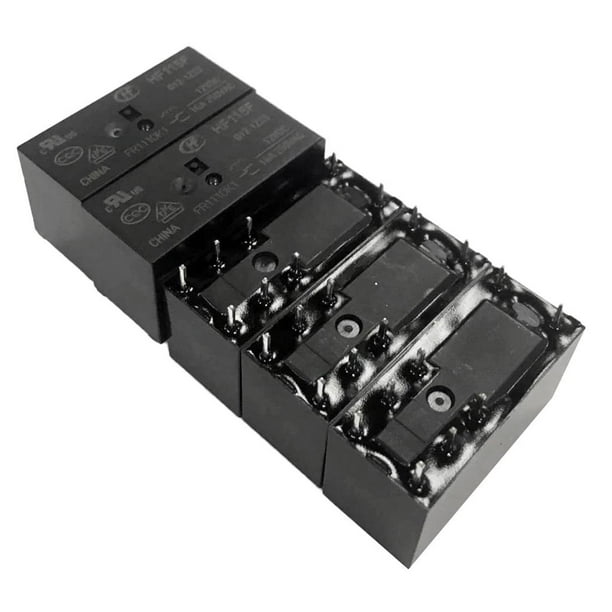 5 Piezas 12V DC de Potencia 16A DC Bobina Voltaje de Potencia 29x12,7x15,7mm