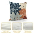 thumbnail image 4 of COMIO Navy Blue Orange Pillow Covers Fall Decorations Dahlia Decorative Throw Pillows Outdoor Farmhouse Decor for Sofa Couch Bed Modern Autumn Colored Flower Square Cushion Case, 4 of 5