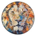 thumbnail image 5 of YAZAOO Decorative Wall Clock Size：25cm Fiery Majesty Design Pattern Clock, 5 of 10