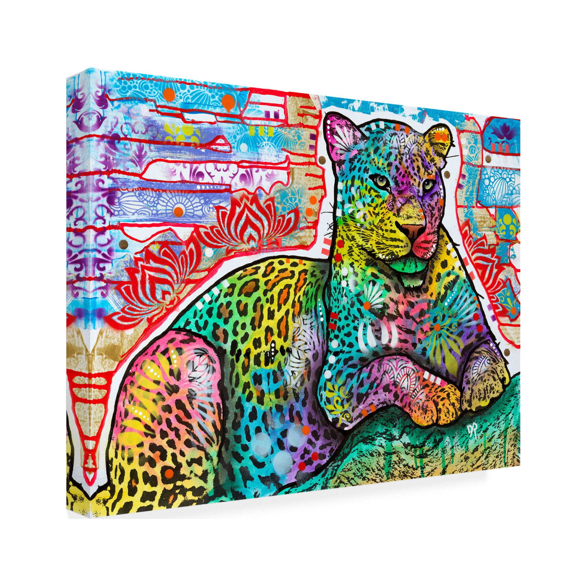Trademark Fine Art 'Electric Leopard' Canvas Art by Dean Russo