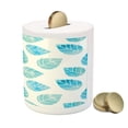 thumbnail image 3 of Watercolor Piggy Bank, Fallen Forest Tree Leaves with Spring Inspired Color Scheme Deciduous Life Theme, Ceramic Coin Bank Money Box for Cash Saving, 3.6" X 3.2", Aqua White, by Ambesonne, 3 of 4
