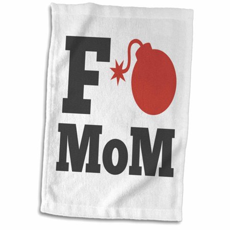 3dRose Image Of F Bomb Mom - Towel, 15 by 22-inch (twl_311792_1)
