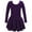 Dark Purple, variant on Long Sleeve Ballet Dance Leotard Tutu Outfit for Girls Performance Practice Soft Stretchy Comfortable Toddler Kids Ballerina Dress