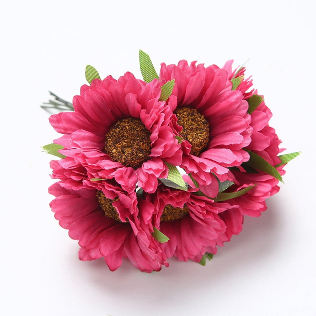  IMIKEYA Fake Daisies Flowers Artificial Ornaments Painting Faux  Flowers for Wedding Vintage Decorative Flower Artificial Flower Pink Faux  Flowers ramo de Flores artificiales Wedding : Home & Kitchen