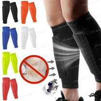 Homeyce Soccer Shin Guards Pads for Youth Adult, Shin Defender Shin Guards Kids, Calf Compression Sleeve with Honeycomb Pads, Protective Soccer Shin Pads Gear for Boys, Girls,Black L