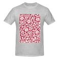 thumbnail image 4 of Bingfone Red Flowers Men'S Loose Fit Short-Sleeve Pocket T-Shirt, 4 of 7