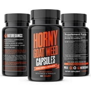 Natureganics Horney Goat Weed, Women and Men's Performance Pills, 60 Capsules, Sexual Health Supplement, EPI-M3 Complex, Maca, Tribulus terrestis, L-Arginine, L-Tyrosine, Ashwagandha