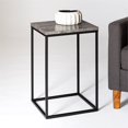 thumbnail image 2 of Table d'Appoint Carrée Moderne Lowell - Faux Béton Foncé, 2 of 8