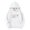 White, variant on Little Girl Pullover Hoodie Sweatshirt Long Sleeved Print Hoodie Pullover with Pocket Trendy Fall Outfits Size 5-6T ,White