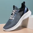 thumbnail image 1 of Zapatos Para Correr Mocasines informales para hombre, zapatos planos de malla transpirable, accesorios para exteriores (45 gris oscuro) Ehuebsd Tenis De Mujer Tenis De Hombre, 1 of 6