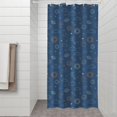 thumbnail image 2 of Sun Moon Cloud Star Pattern Shower Curtain 36"x72" ,Bathroom Decorative Shower Curtains Set with 12 Hooks,Modern Waterproof Washable Shower Curtain, 2 of 6