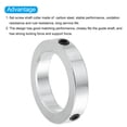 thumbnail image 4 of Uxcell Shaft Collar, 2.2 Inch Bore Zinc Plated Carbon Steel Set Screw Style Clamping Collars Silver 1 Pcs, 4 of 4