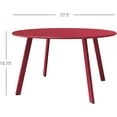 thumbnail image 3 of Grand patio Round Steel Patio Coffee Table Weather Resistant Nesting Tables Including One Large Side Table and One Small End Table, (Red, 2PC), 3 of 15