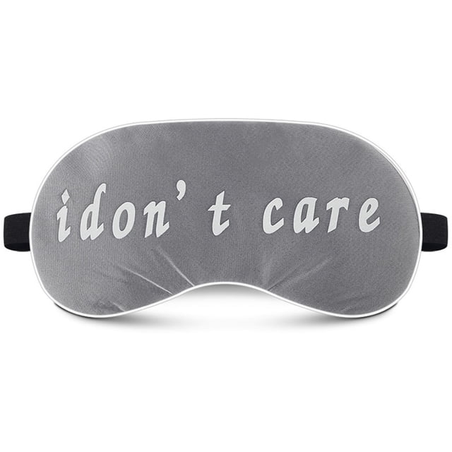 Coofit Sleeping Mask Cute Letter Decor Sleeping Eye Cover Blindfold Eyeshade for Home