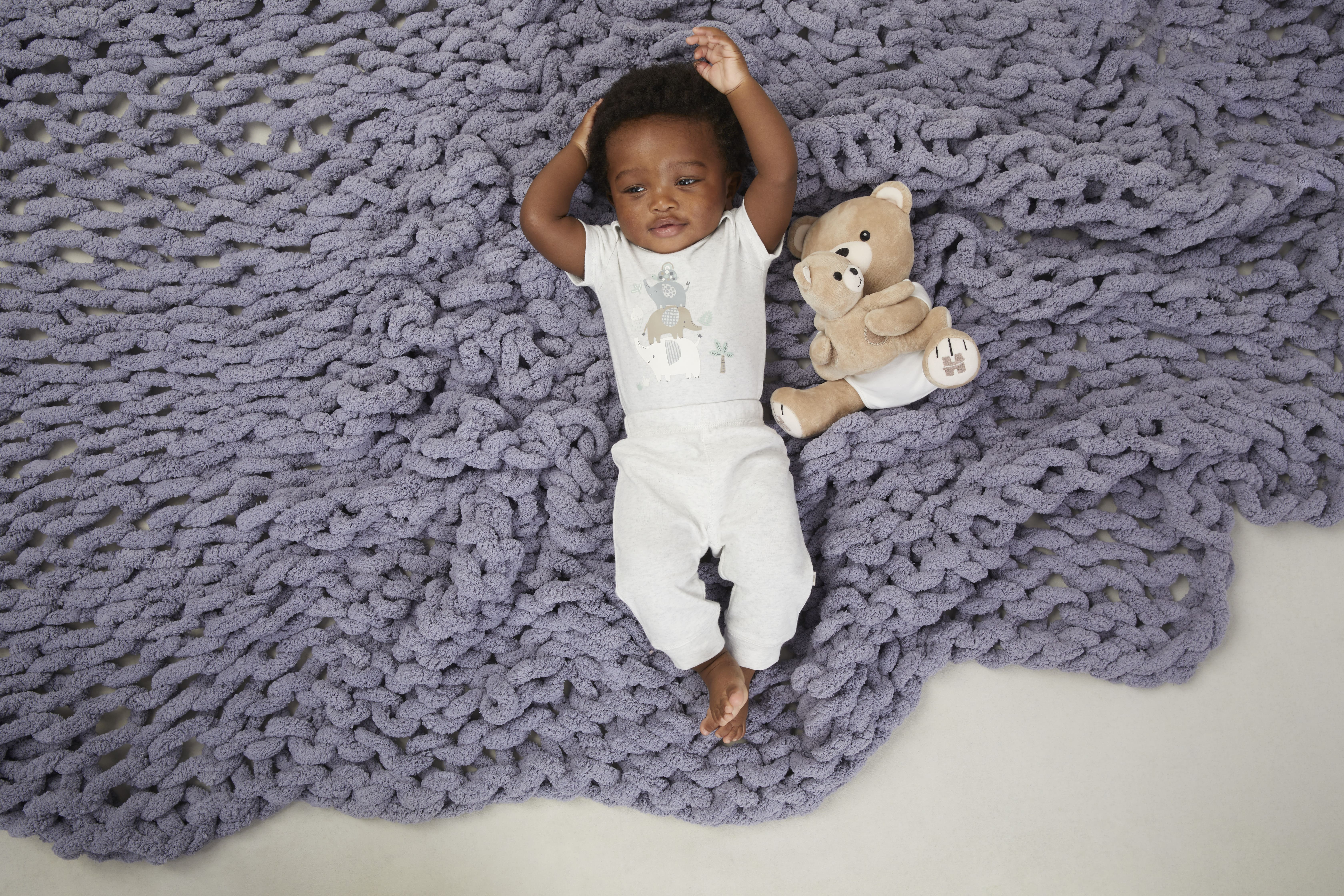 Huggies Baby Boy Alex The Elephant 3 Pack Organic Cotton Bodysuits, Sizes NB-24M