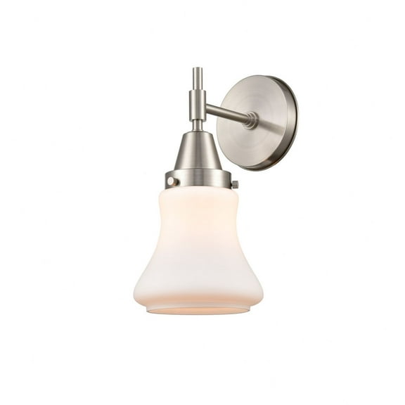 447-1W-SN-G191 Innovations Lighting Bellmont - 1 Light Wall Sconce-11.5 Inches Tall and 6 Inches Wide-Satin Nickel Finish-Matte White Glass Color