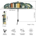 thumbnail image 3 of FORMRS Travel Umbrella Folding Auto Open Close Windproof Rain UV Protection, White Shelf, 3 of 8