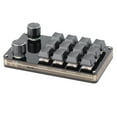thumbnail image 1 of Customized Knob Red Switch Mechanical Keyboard Macro Keyboard, Acrylic Material One Handed Plug and Play USB Wired Keypad With OS Support for Desktop PC, 1 of 7