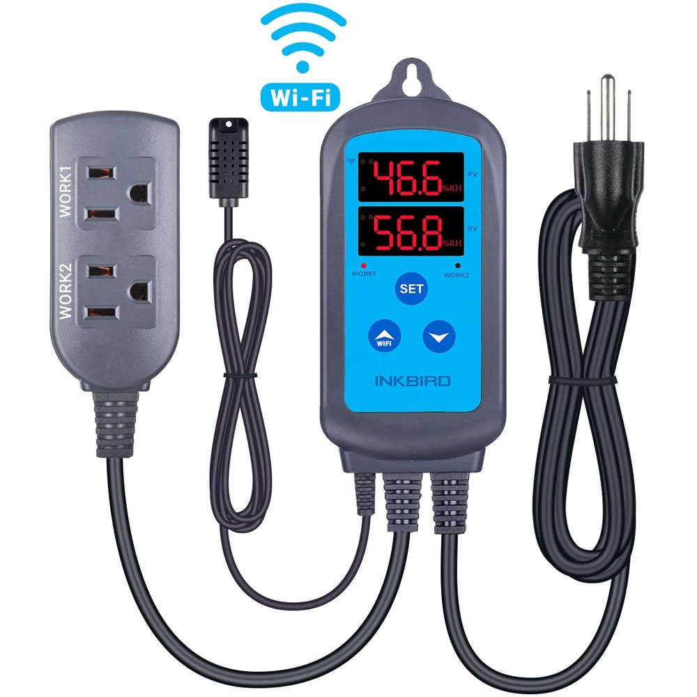 Inkbird Digital WiFi Humidity Controller IHC200WIFI Dual Outlet Pre