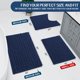 thumbnail image 2 of Alfombra de baño Arotive Luxury Chenille extra suave de 90 x 60 cm, color azul marino, 2 of 8
