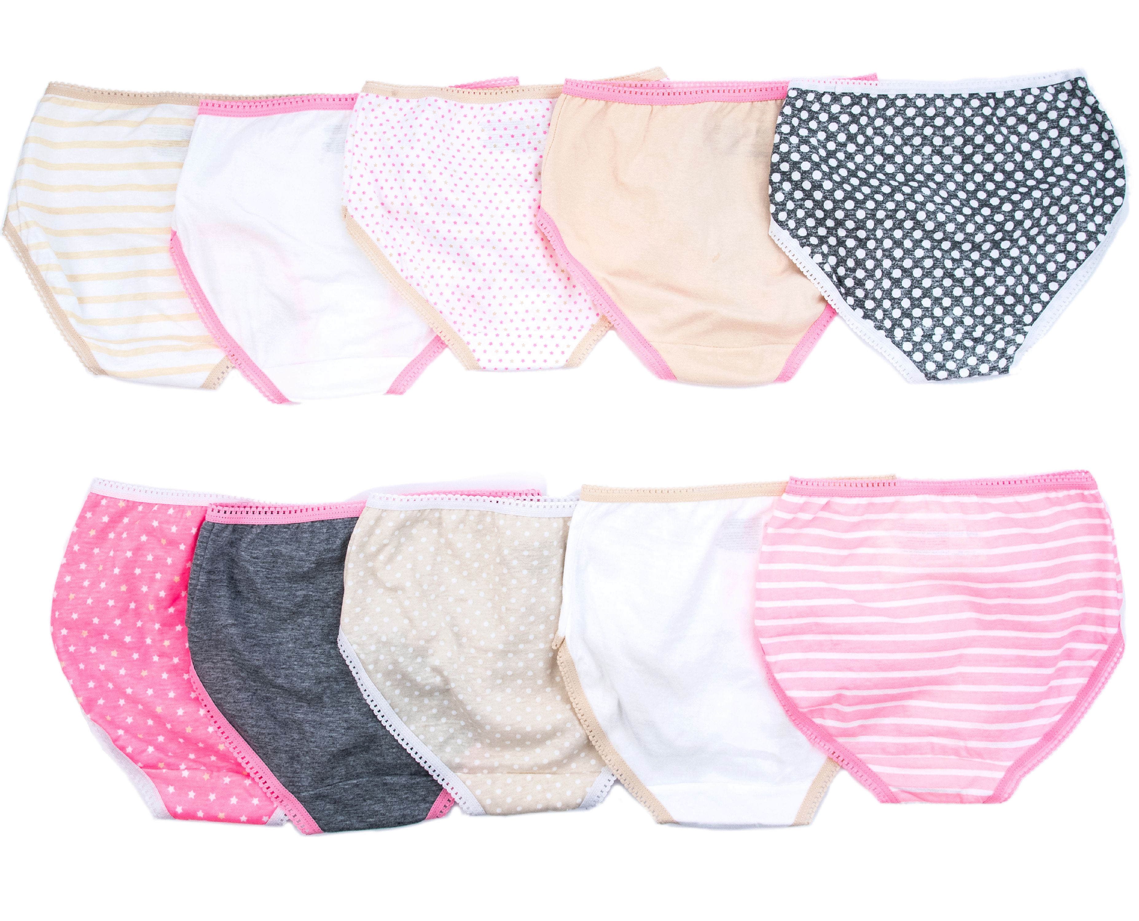 Wonder Nation Girls Hipster Underwear 10-Pack, Sizes 4-18