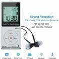 thumbnail image 3 of Pocket AM FM Radio, Portable Handheld Personal Radio with Earphone, Small Rechargeable Walkmans, Battery Operated Digital Tuning Volume, LED Display, Perfect for Indoor, Outdoor Jogging, Walking, 3 of 7