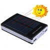 iMeshbean Dual USB Portable Solar Battery Charger Power Bank For Cell Phone Samsung Htc Ipad Black (30000mAH-Black)