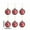 04-Red-A 1.96 Inch, variant on 6 Pcs Christmas Balls Ornament Christmas Tree Decoration, Beautiful Ball Pendants for Christmas Decorations Window Decoration Props 2.16 Inch Silver