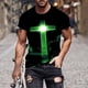 thumbnail image 5 of Camisas para Hombre Impresión Casual Top de Moda, Camisas a Rayas para Hombres Ropa de Pascua para Fiestas Y Diarios, 5 of 5