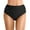 Black, variant on ANINEO Women Plus Size High Waist Bottoms Swim Briefs Ruched Bottom High Cut Swim Bottom Full Coverage Trunks Sports Shorts Swimbottom Comfort Hawaii Summer Tropical Brazilian Beachwear